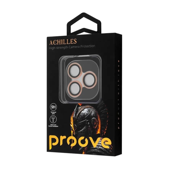 Скло для камери Proove Achilles для iPhone 17 Pro/17 Pro Max Cosmic Orange - ціна, характеристики, відгуки, розстрочка, фото 1