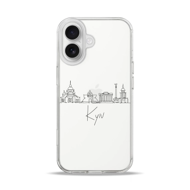 Чехол Pump Clear Case for iPhone 17 Kyiv in Lines - цена, характеристики, отзывы, рассрочка, фото 1
