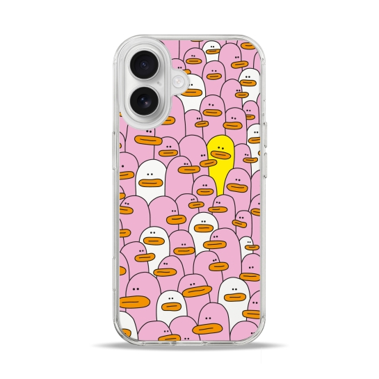 Чехол Pump Clear Case for iPhone 17 Pink Ducks - цена, характеристики, отзывы, рассрочка, фото 1