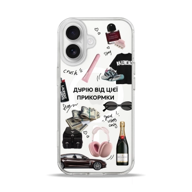 Чехол Pump Clear Case with MagSafe for iPhone 17 Good Vibes Only - цена, характеристики, отзывы, рассрочка, фото 1