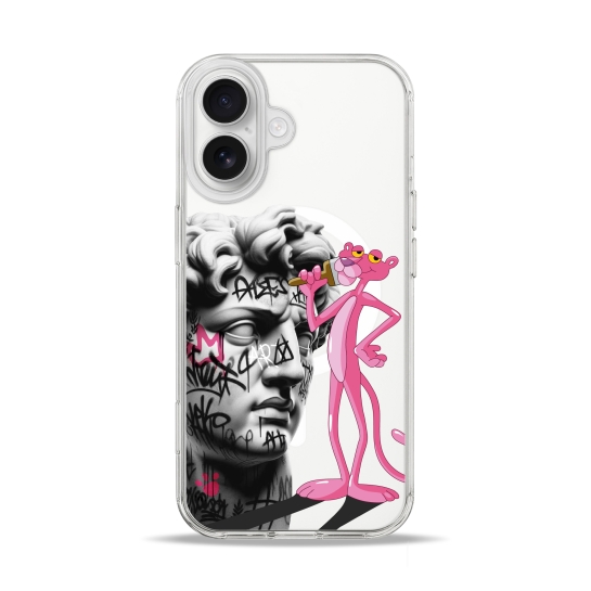 Чохол Pump Clear Case with MagSafe for iPhone 17 Graffiti Panther - ціна, характеристики, відгуки, розстрочка, фото 1