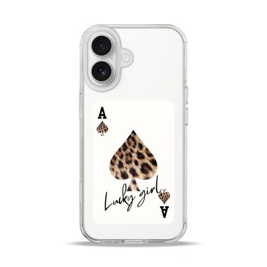 Чехол Pump Clear Case with MagSafe for iPhone 17 Leopard Ace
