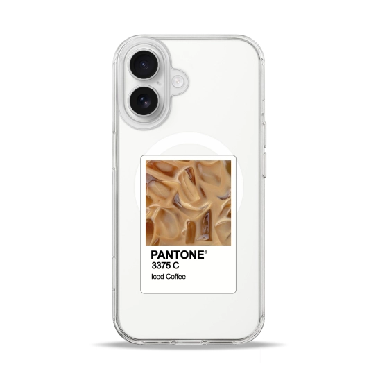 Чехол Pump Clear Case with MagSafe for iPhone 17 Pantone Iced Coffee