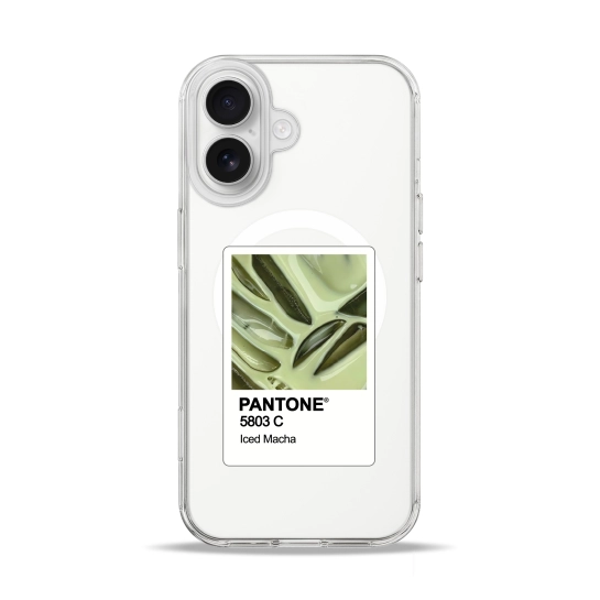 Чехол Pump Clear Case with MagSafe for iPhone 17 Pantone Iced Matcha