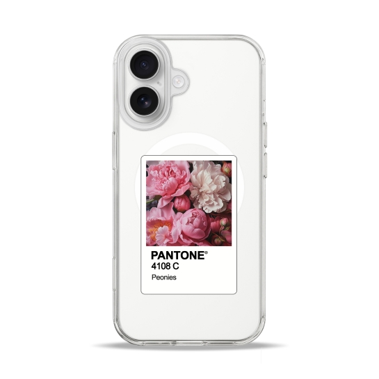 Чехол Pump Clear Case with MagSafe for iPhone 17 Pantone Peonies - цена, характеристики, отзывы, рассрочка, фото 1