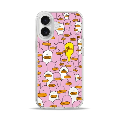 Чехол Pump Clear Case with MagSafe for iPhone 17 Pink Ducks - цена, характеристики, отзывы, рассрочка, фото 1