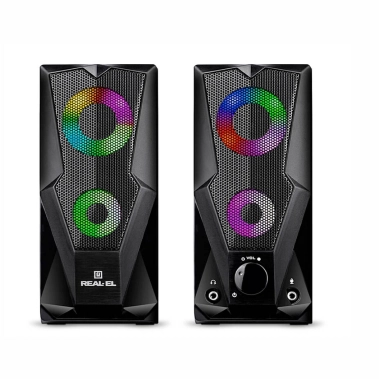 Мультимедийная акустика REAL-EL S-111 USB Black - цена, характеристики, отзывы, рассрочка, фото 1