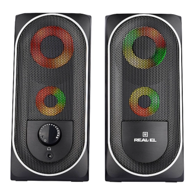Акустична система REAL-EL S-110 USB Black - цена, характеристики, отзывы, рассрочка, фото 1