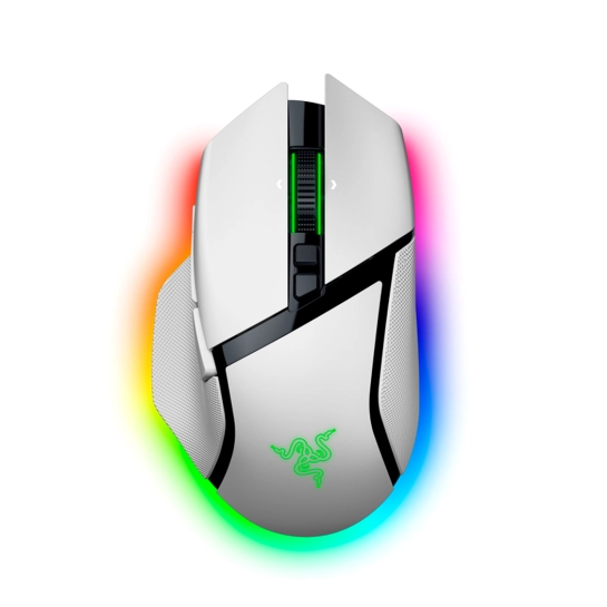 Миша бездротова Razer Basilisk V3 Pro 35K Wireless/Bluetooth, White (RZ01-05240200-R3G1)