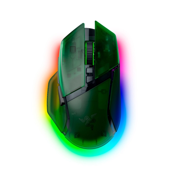 Миша бездротова Razer Basilisk V3 Pro 35K Wireless/Bluetooth/USB, Phantom Green (RZ01-05240300-R3G1)