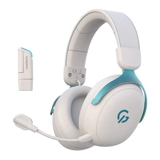 Беспроводная игровая гарнитура GamePro Asgard Freya Pro White/Blue (HSW201WB)