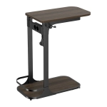 Приставной компьютерный стол с сетевым удлинителем OfficePro SD185DW Dark Wood/Black