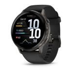 Смарт-часы Garmin Venu 4 45 mm Slate with Black Silicone Band (010-03014-00)