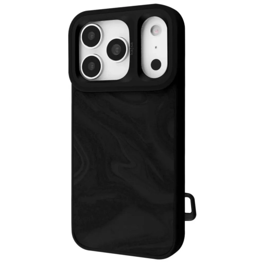 Чехол Kajsa Fluid Art with Magnetic Ring iPhone 17 Pro Max black