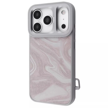 Чехол Kajsa Fluid Art with Magnetic Ring iPhone 17 Pro Max gray - цена, характеристики, отзывы, рассрочка, фото 1