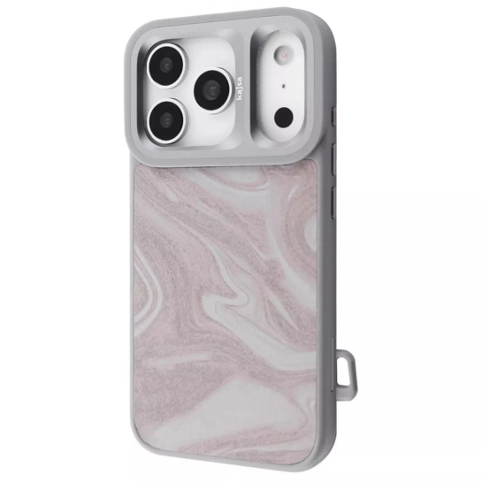 Чехол Kajsa Fluid Art with Magnetic Ring iPhone 17 Pro Max gray