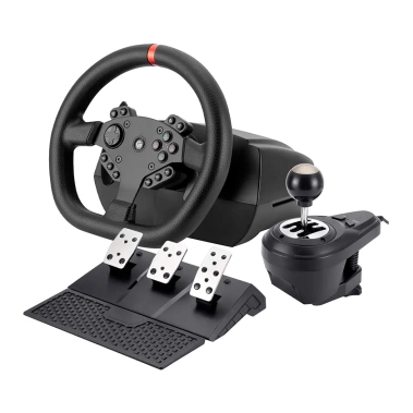 Игровой руль с педалями и коробкой передач GamePro RW070PM для PC/PS4/Xbox One - цена, характеристики, отзывы, рассрочка, фото 1