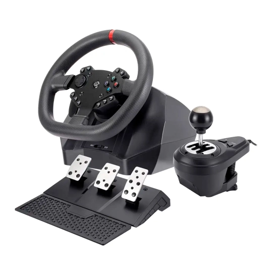 Игровой руль с педалями и коробкой передач GamePro RW575PM для PC/XBOXONE/SWITCH/PS3/PS4