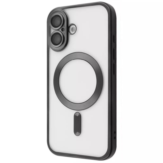 Чохол Metal Matte Case with Magnetic Ring iPhone 17 black - ціна, характеристики, відгуки, розстрочка, фото 1