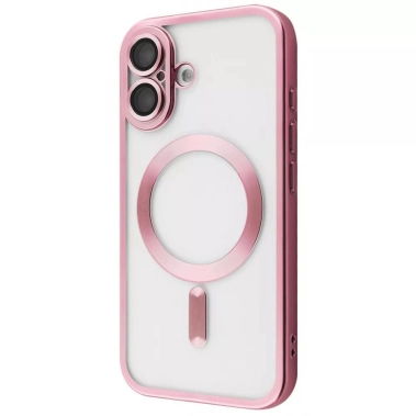 Чехол Metal Matte Case with Magnetic Ring iPhone 17 pink - цена, характеристики, отзывы, рассрочка, фото 1