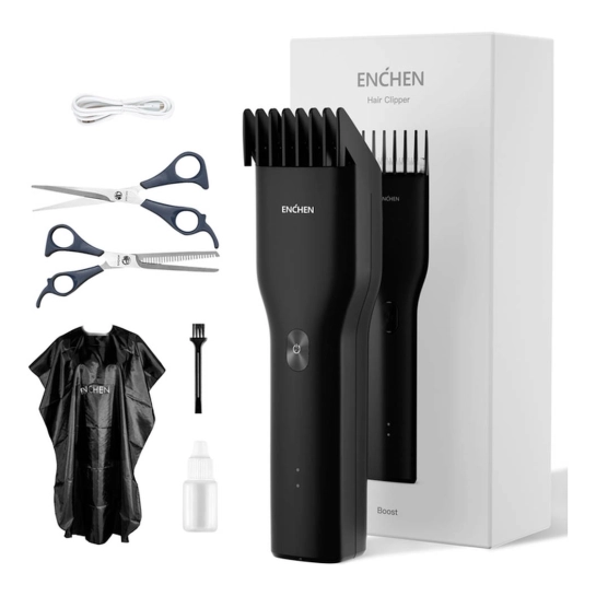 Машинка для стрижки волос Xiaomi Enchen Boost Black Set