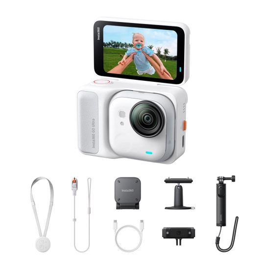 Экшн-камера Insta360 GO Ultra Creator Bundle Arctic White
