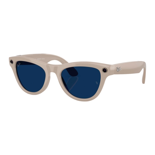 Смарт-очки Ray-Ban Meta Skyler Gen 2 - Shiny Chalky Gray Frame with Clear to Sapphire Transitions Lenses (RW4014 6700MF 52-20)