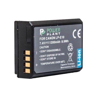 Аккумулятор PowerPlant для Canon LP-E10 (DV00DV1304) - цена, характеристики, отзывы, рассрочка, фото 1