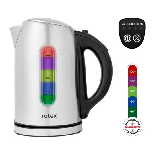 Електрочайник Rotex RKT78-S Smart - ціна, характеристики, відгуки, розстрочка, фото 1