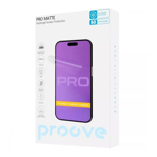 Гідрогелева захисна плівка Proove Hydrogel Screen Protection PRO Matte