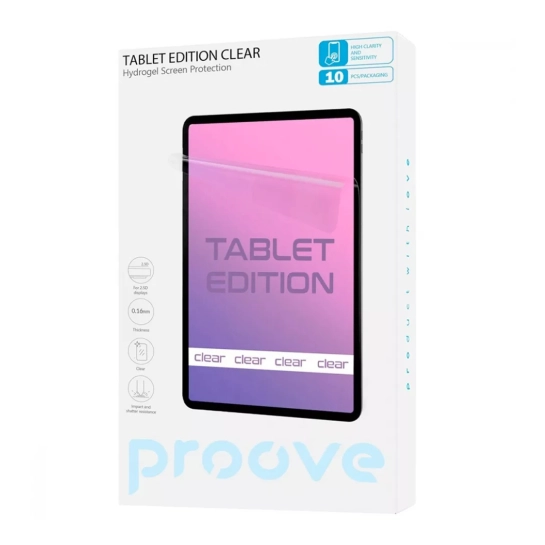 Гідрогелева захисна плівка Proove Hydrogel Screen Protection TABLET EDITION Clear