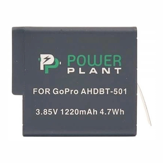Аккумулятор к фото/видео PowerPlant для GoPro AHDBT-501 1220mAh (CB970124)