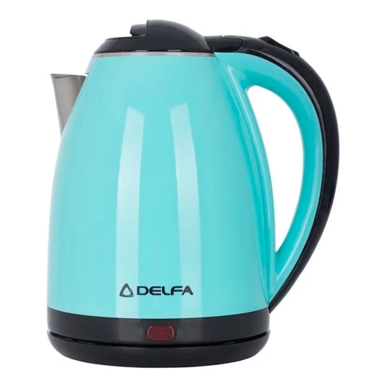 Електрочайник Delfa DK 3530 X Бірюзовий (DK 3530 X turquoise) - ціна, характеристики, відгуки, розстрочка, фото 1
