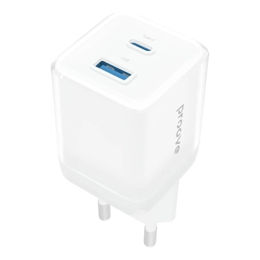 Зарядний пристрій Proove Pure GaN Plus 30W (Type-C + USB) White - цена, характеристики, отзывы, рассрочка, фото 1