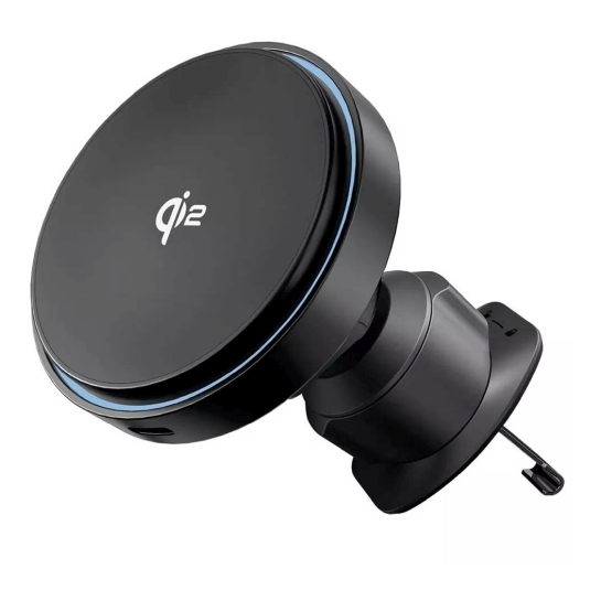 Беспроводное зарядное устройство-держатель Proove Light Circle Qi2 15W Metal Gray - цена, характеристики, отзывы, рассрочка, фото 1