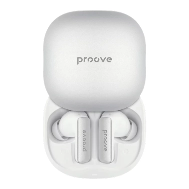 Бездротові навушники Proove NoLimit TWS with Hybrid ANC (APP) White/Silver - цена, характеристики, отзывы, рассрочка, фото 1
