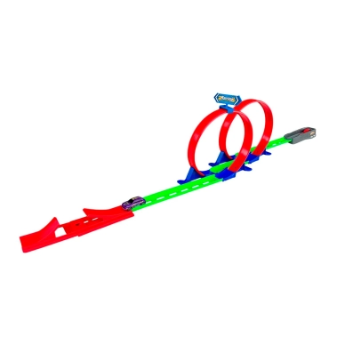 Трасса Hot Wheels 6603 – Looping Track з двумя кільцями и стартом 6603 - цена, характеристики, отзывы, рассрочка, фото 1