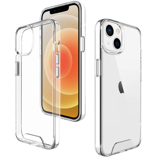 Чехол Space TPU Metal Buttons Case for iPhone 14 Clear - цена, характеристики, отзывы, рассрочка, фото 1