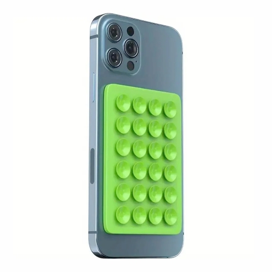 Тримач-присоска для телефона Velcro Green - ціна, характеристики, відгуки, розстрочка, фото 1