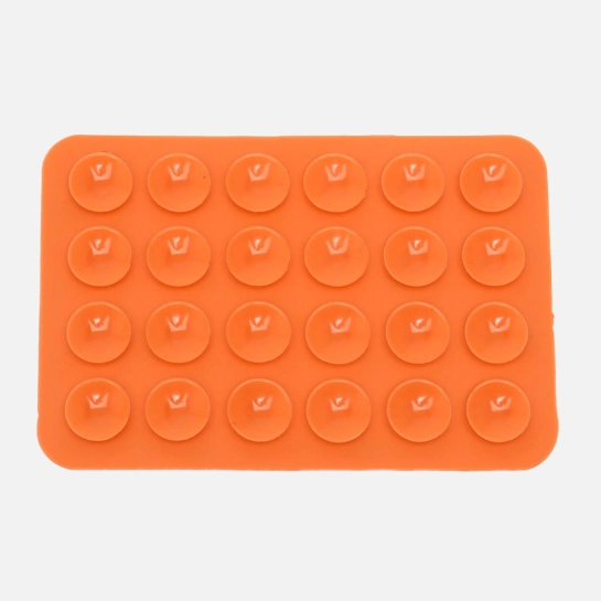 Тримач-присоска для телефону Velcro Orange