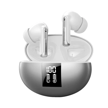 Бездротові навушники Proove Thunder Buds TWS with ANC Silver - цена, характеристики, отзывы, рассрочка, фото 1