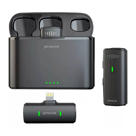 Беспроводной петличный микрофон Proove Demo Lightning Black
