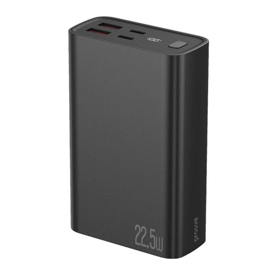 Внешний аккумулятор Proove Hyper Flux Plus 22.5W 20000mAh Black