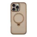 Чохол TPU+PC Ring Metal Buttons with MagSafe Colorful HQ Ring для iPhone 16 Pro Max Rose Gold
