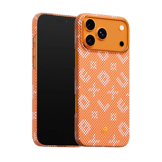 Чохол BlueO Gilded Tactile Woven Aramid Fiber Magnetic Case для iPhone 17 Pro Orange