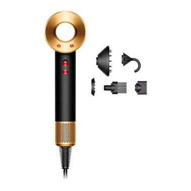 Фен Dyson HD07 Supersonic Onyx Black/Gold (533902-01) UK - цена, характеристики, отзывы, рассрочка, фото 1