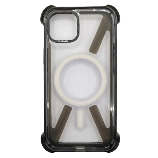 Чохол Pump Silicone Case 03 with MagSafe for iPhone 13/14 Clear/Black