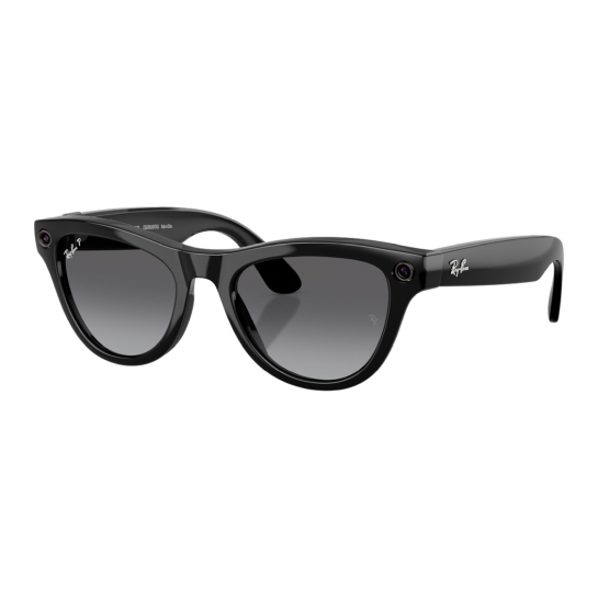 Смарт-очки Ray-Ban Meta Skyler Gen 2 - Shiny Black Frame with Gradient Graphite Lenses (RW4014 601/T3 52-20) - цена, характеристики, отзывы, рассрочка, фото 1