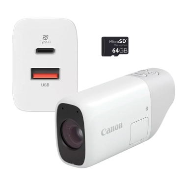 Фотоапарат Canon PowerShot Zoom Essential Kit White (4838C014) - цена, характеристики, отзывы, рассрочка, фото 1