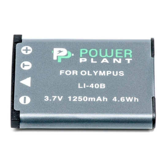Аккумулятор PowerPlant для Olympus Li-40B, Li-42B, D-Li63, D-Li108, NP-45, NP-80, NP-82 (DV00DV1090)